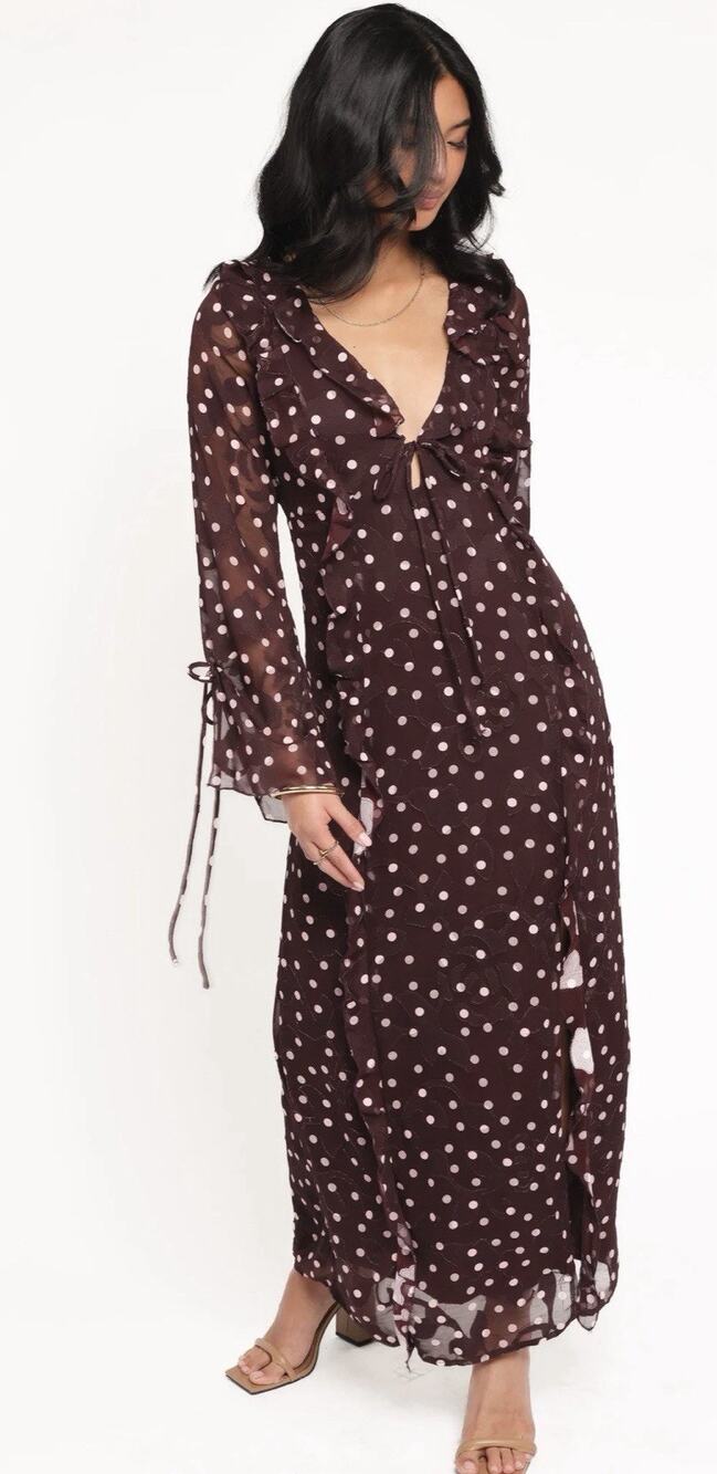 Women’s Size 2 Petal + Pup With Whimsy Delta Maxi Dress (E38)